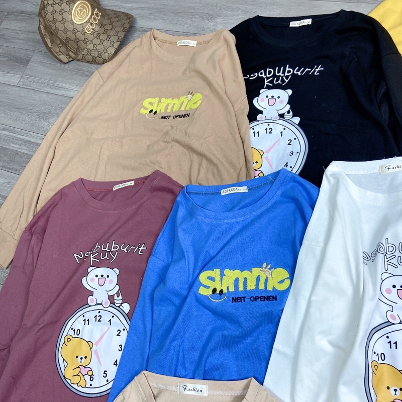 Áo Phông Dài Tay Áo Thun Cotton Khô Form Thụng Tay Dài