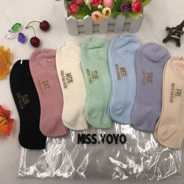 Vỉ 7 đôi tất 7 ngày [ mới và lạ ]