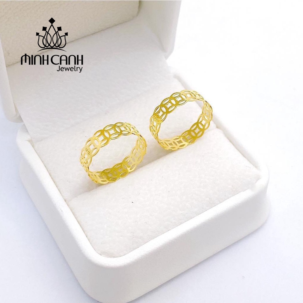 Nhẫn Kim Tiền Bạc Xi Vàng May Mắn Tài Lộc Minh Canh Jewelry