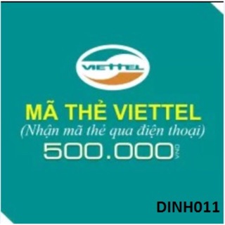 Thẻ viettel 500k (có mã thẻ và seri)