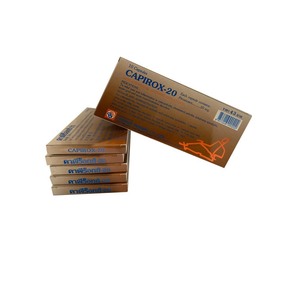 Viên uống đau xương khớp gout Capirox 20 Thái Lan