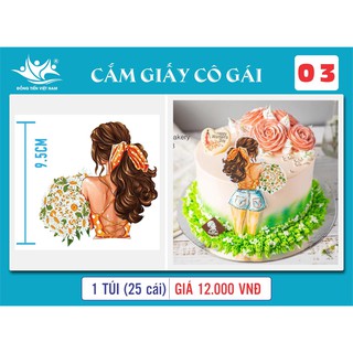 Cắm giấy cô gái
