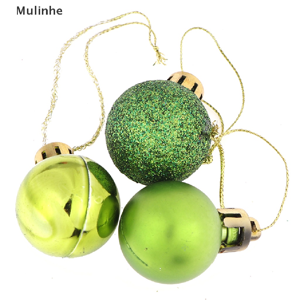 Set 24 trái châu trang trí cây thông Giáng Sinh