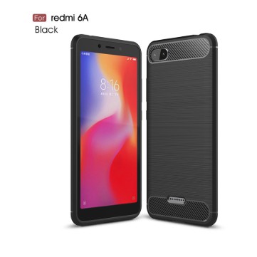 Ốp Lưng Xiaomi Redmi 6A Dẻo Cacbon Phay Xước chống sốc