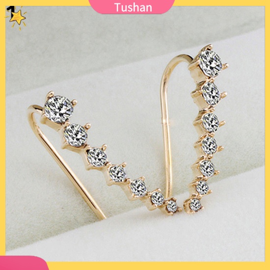 Khuyên tai nữ đính ngọc thời trang