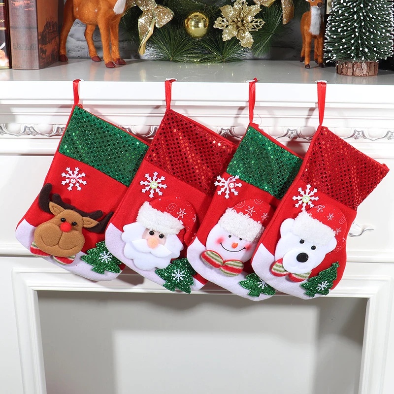 Tất Đựng Quà Giáng Sinh / Năm Mới Trang Trí Cây Thông Noel