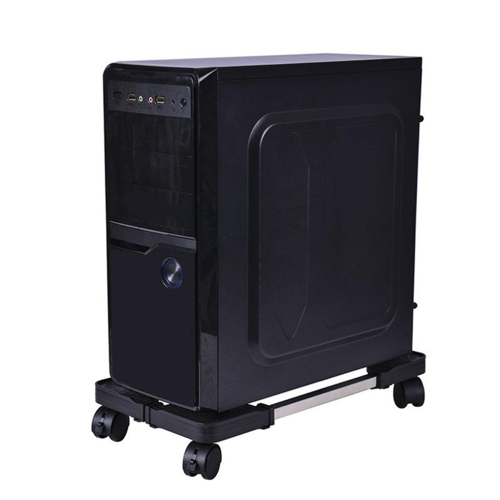 Có thể điều chỉnh đế CPU di động Giá đỡ máy tính tháp với bánh xe khóa