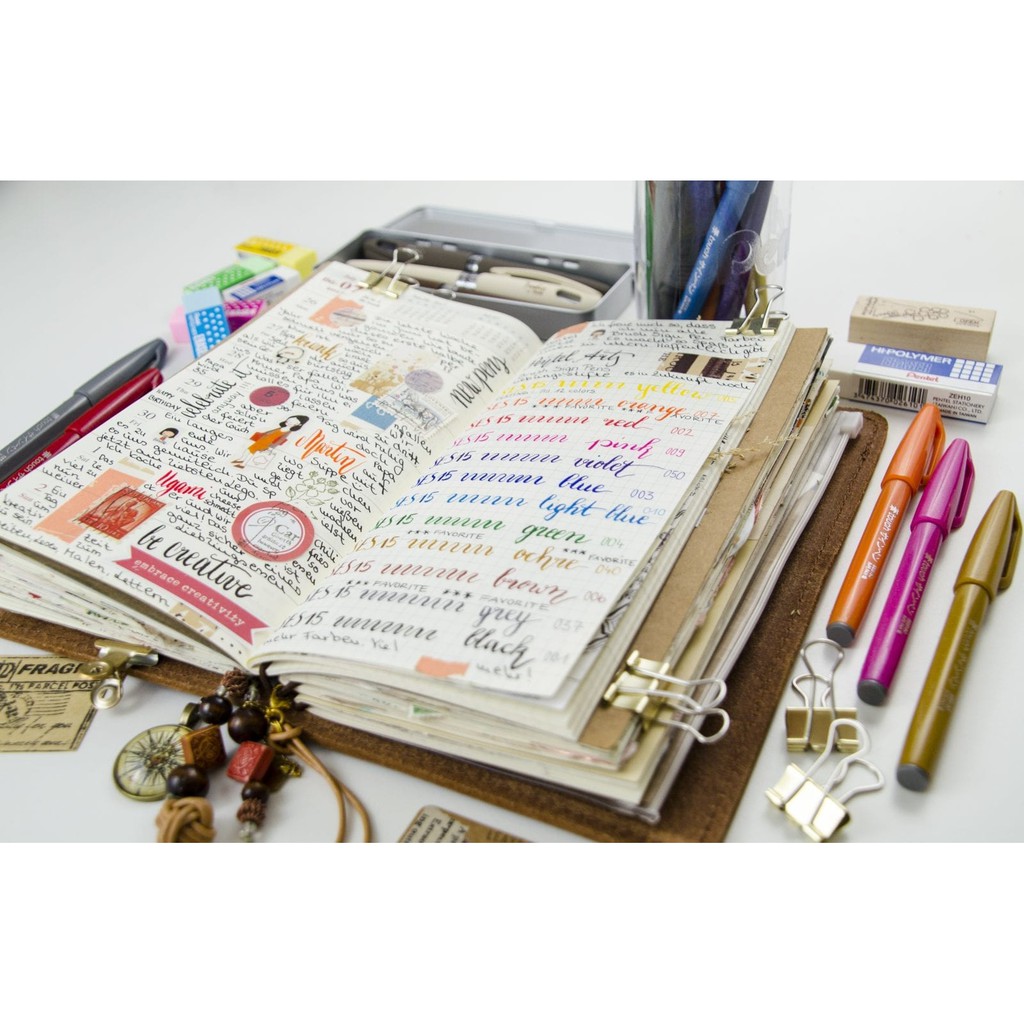 Bút Calligraphy Pentel Brush Sign Pen Nhật Bản - New Colors