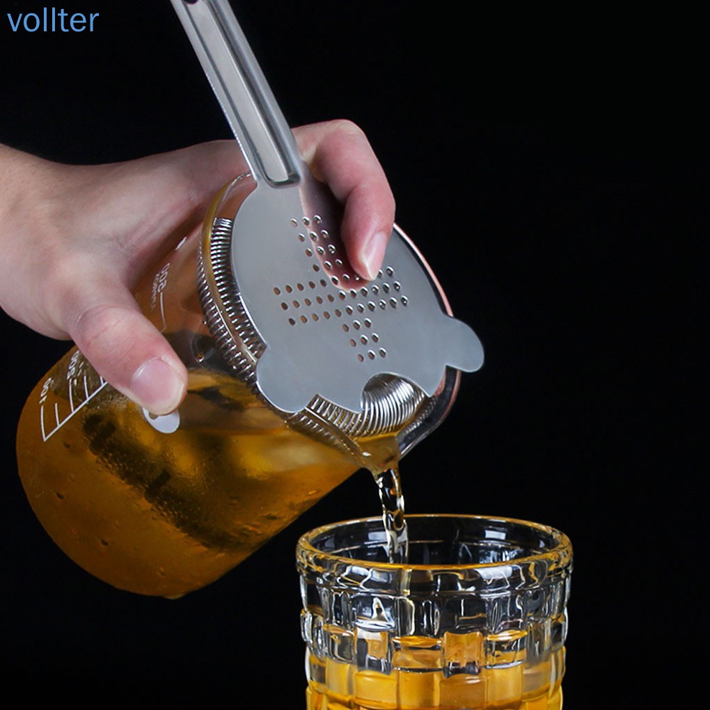 Dụng cụ lọc đá cocktail bằng thép không gỉ cao cấp chuyên nghiệp