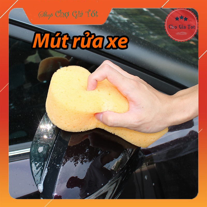 Mút lau rửa ô tô xe máy đóng gói hút chân không