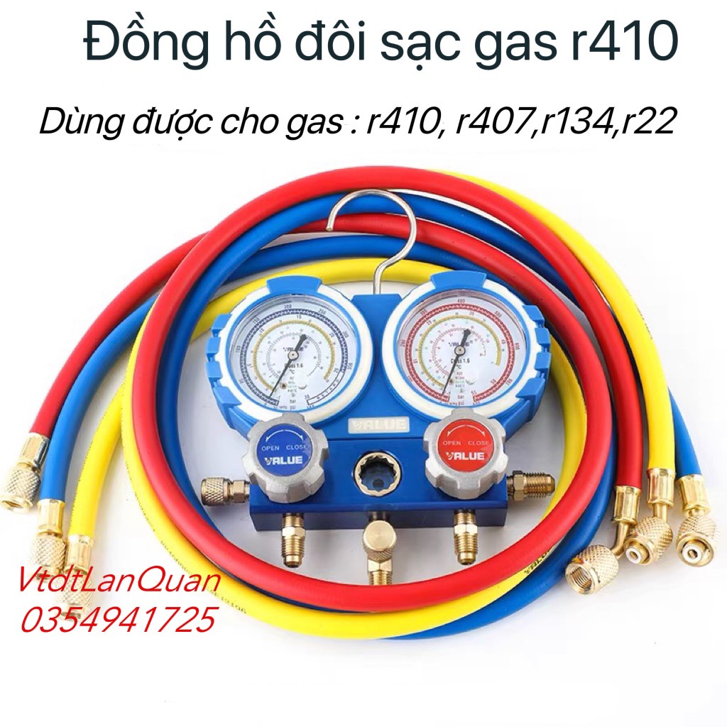 Đồng Hồ Gas Đôi VALUE r22 và r410
