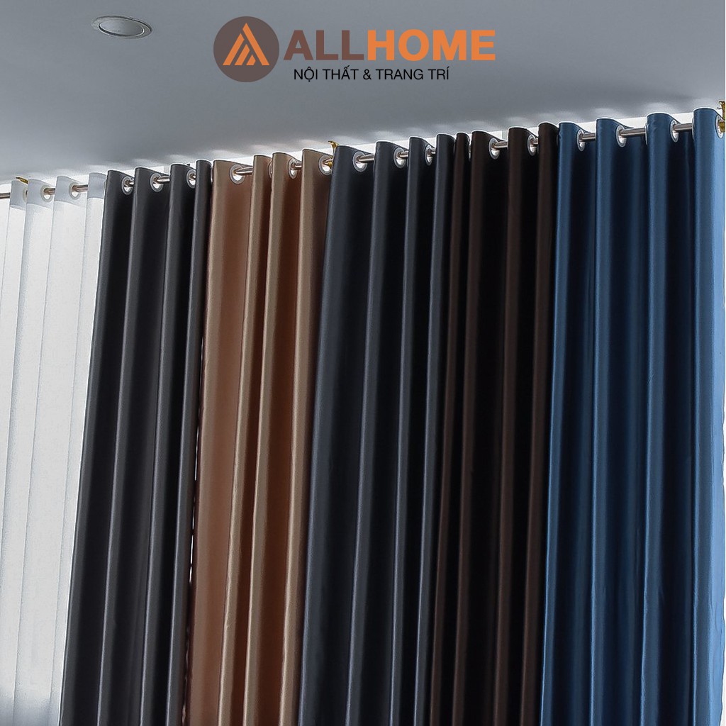 Rèm Cửa Chống Nắng ALLHOME Trang Trí Phòng Ngủ Phòng Khách Chất Liệu Vải Gấm Cao Cấp Cản Nắng Tốt Nhiều Kích Thước