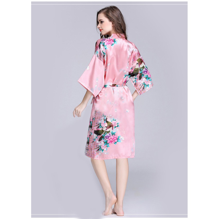 Áo choàng ngủ kiểu nhật Kimono Dáng DÀI đẹp chảnh NHIỀU MÀU