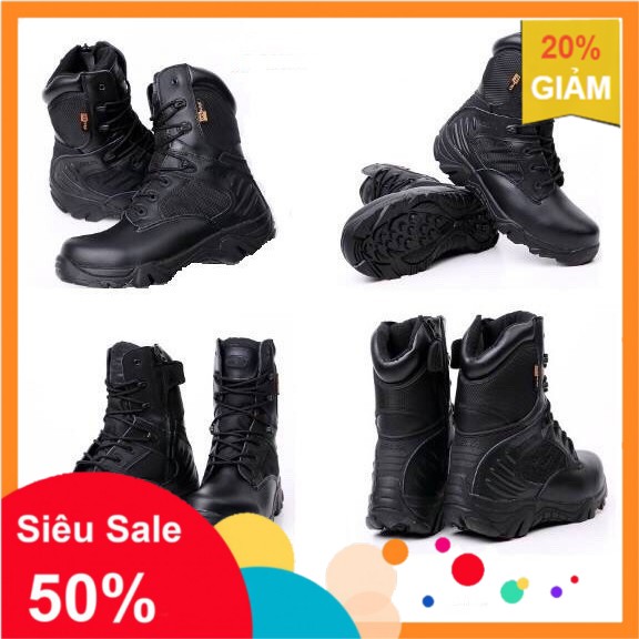 LV-NEW ⚡ [XẢ KHO] Giầy Delta cổ cao ( màu đen) [ĐEP CHUẨN ] 🔥 ✔️ : 🔥 XIÊU RẺ ☯ $ ; * ' ' ' :