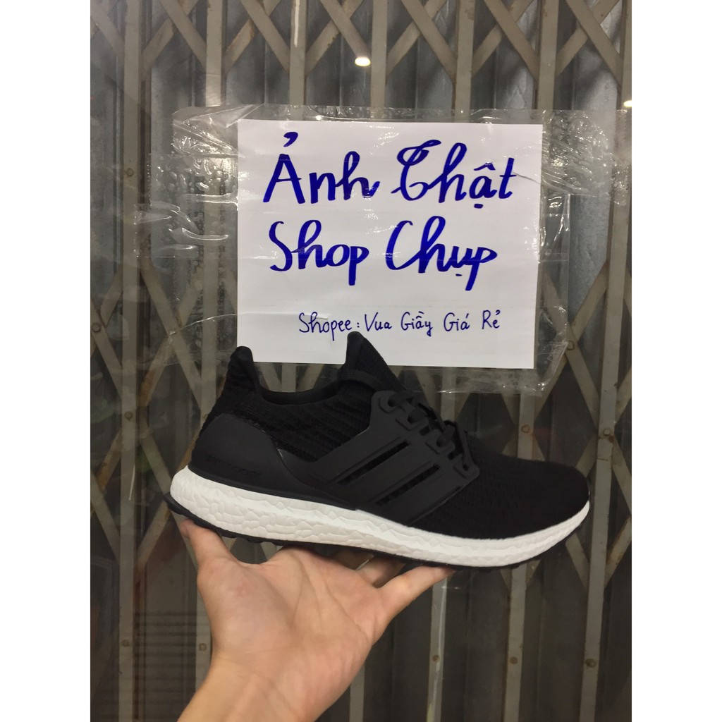 Giày ultraboost 4.0 đen trắng đế trắng