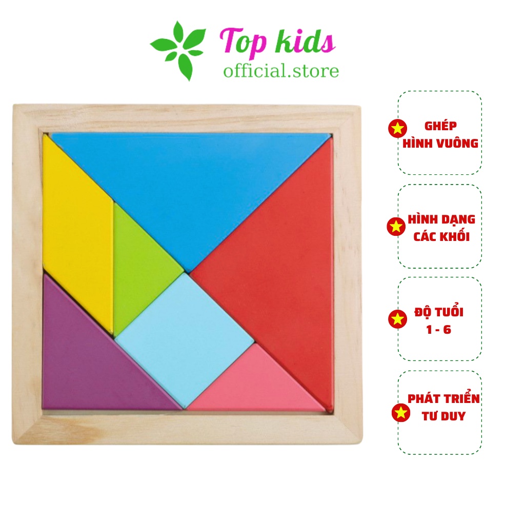 Bộ xếp hình gỗ montessori combo 3 món đồ chơi ghép hình cho bé thông minh trí tuệ trò chơi giáo dục sớm TOPKIDS