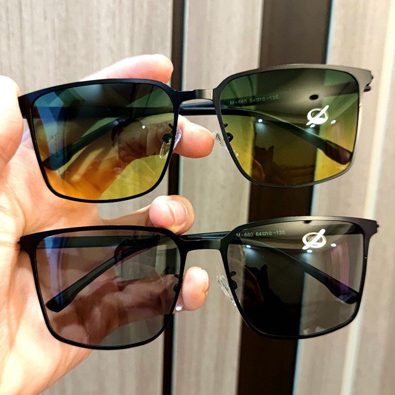 Kính Mát Phân Cực Siêu Nhẹ Gọng Vuông Kim Loại Fc0K Cho Nam | BigBuy360 - bigbuy360.vn