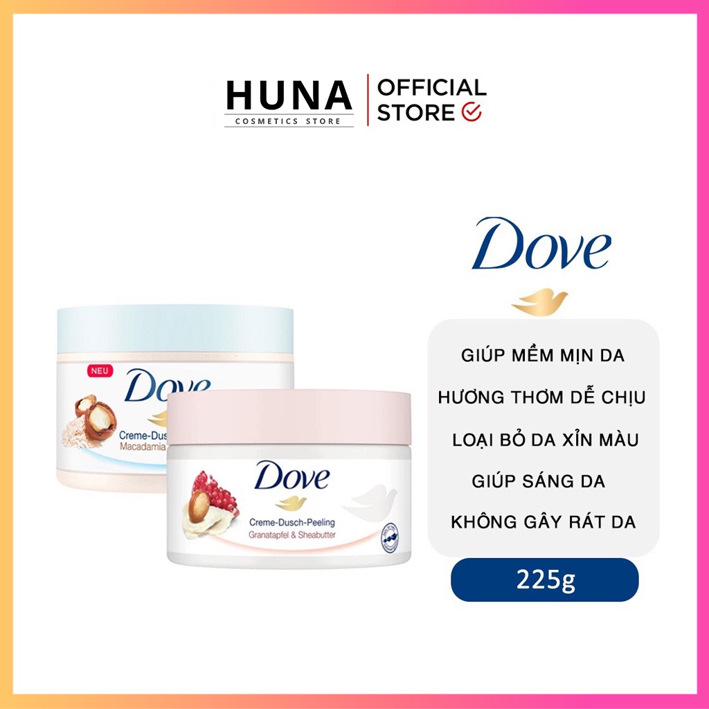 Tẩy Da Chết Toàn Thân Dove Exfoliating Body Polish - Mềm mịn da, không bị rát, đau da, sáng da TDC body