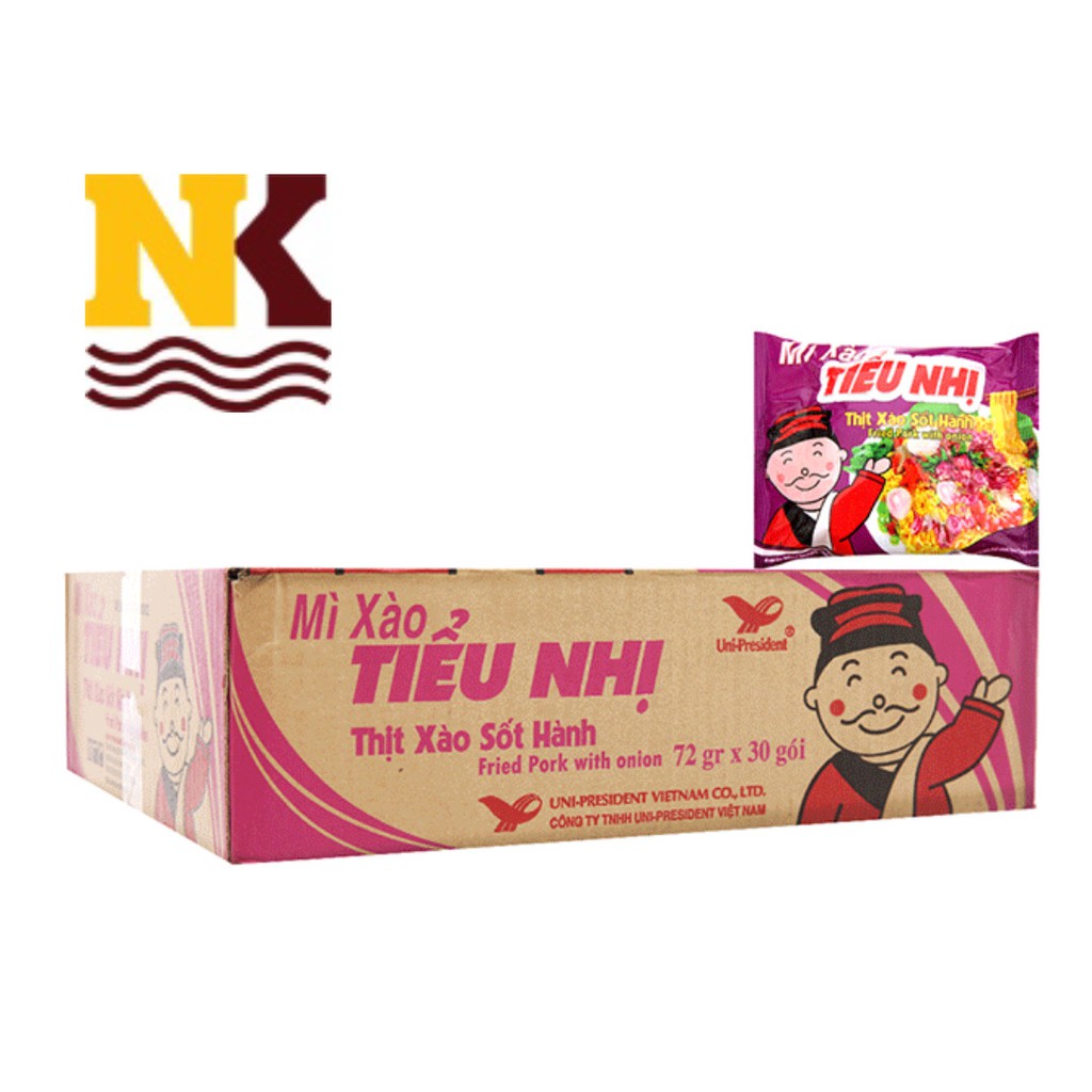 Mì tiểu nhị thịt xào xốt hành 72g x 30 gói