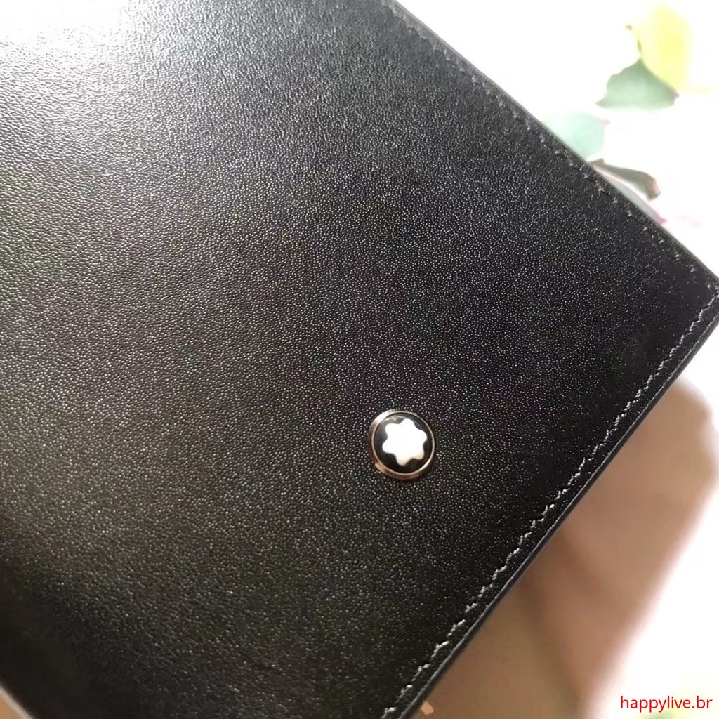 MONTBLANC Ví Da Bò Thật Đựng Thẻ / Móc Khóa Gọn Nhẹ Chống Thấm Nước Kiểu Mới 2022 Cho Nam