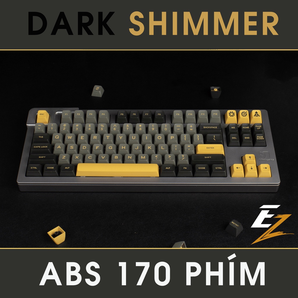 Keycap Cho Bàn Phím Cơ Aifei Dark Shimmer SA Profile ABS 170 Phím | EZPC