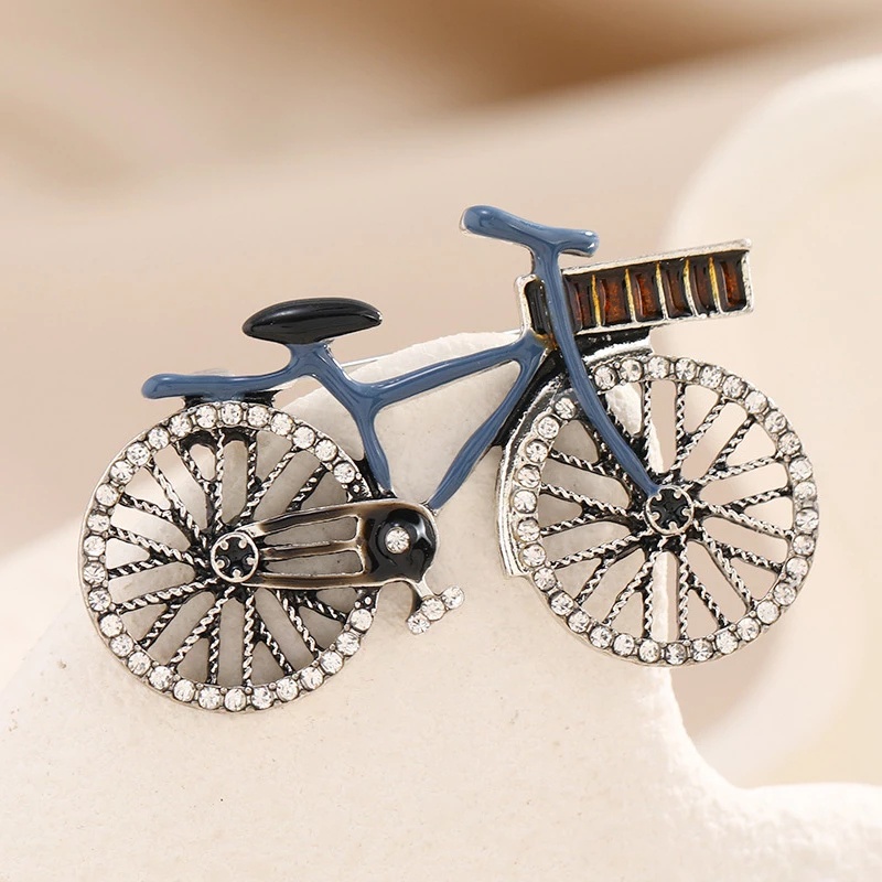 Ghim Cài Áo Hình Cây Bút Và Xe Đạp Phong Cách Retro Thời Trang Cho Nam Nữ