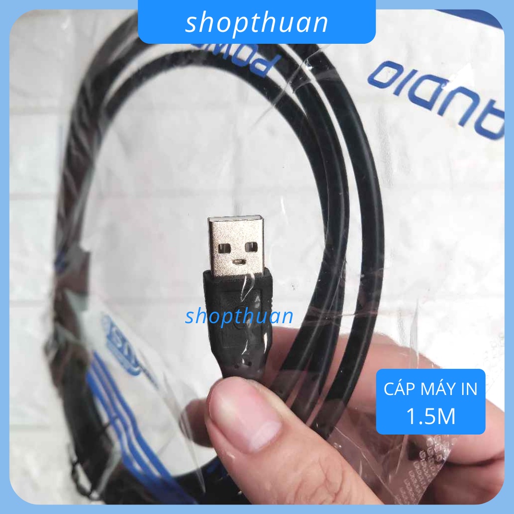 Cáp máy In dài 1.5 mét dùng kết nối máy tính laptop / PC với máy in