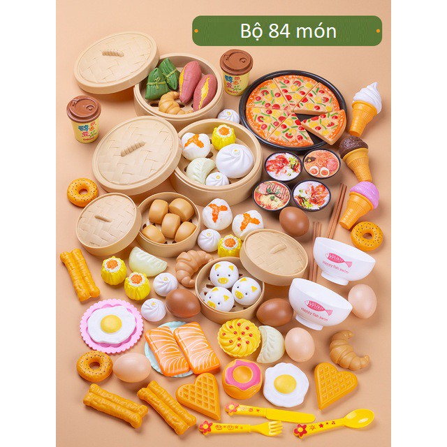 [NHIỀU MÓN] Bộ đồ chơi nấu ăn mô hình ngộ nghĩnh dễ thương 88 món nồi hấp xửng hấp lồng hấp dimsun thập cẩm cho bé gái
