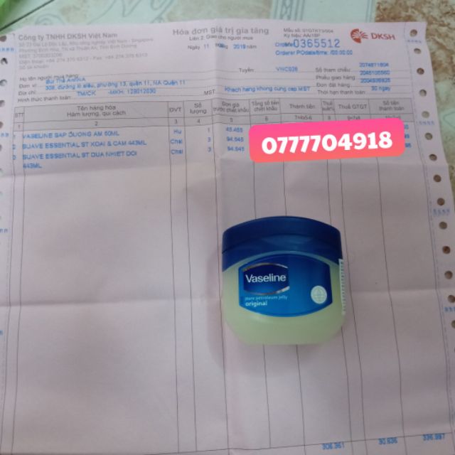 Sáp Dưỡng Ẩm Vaseline 50ml