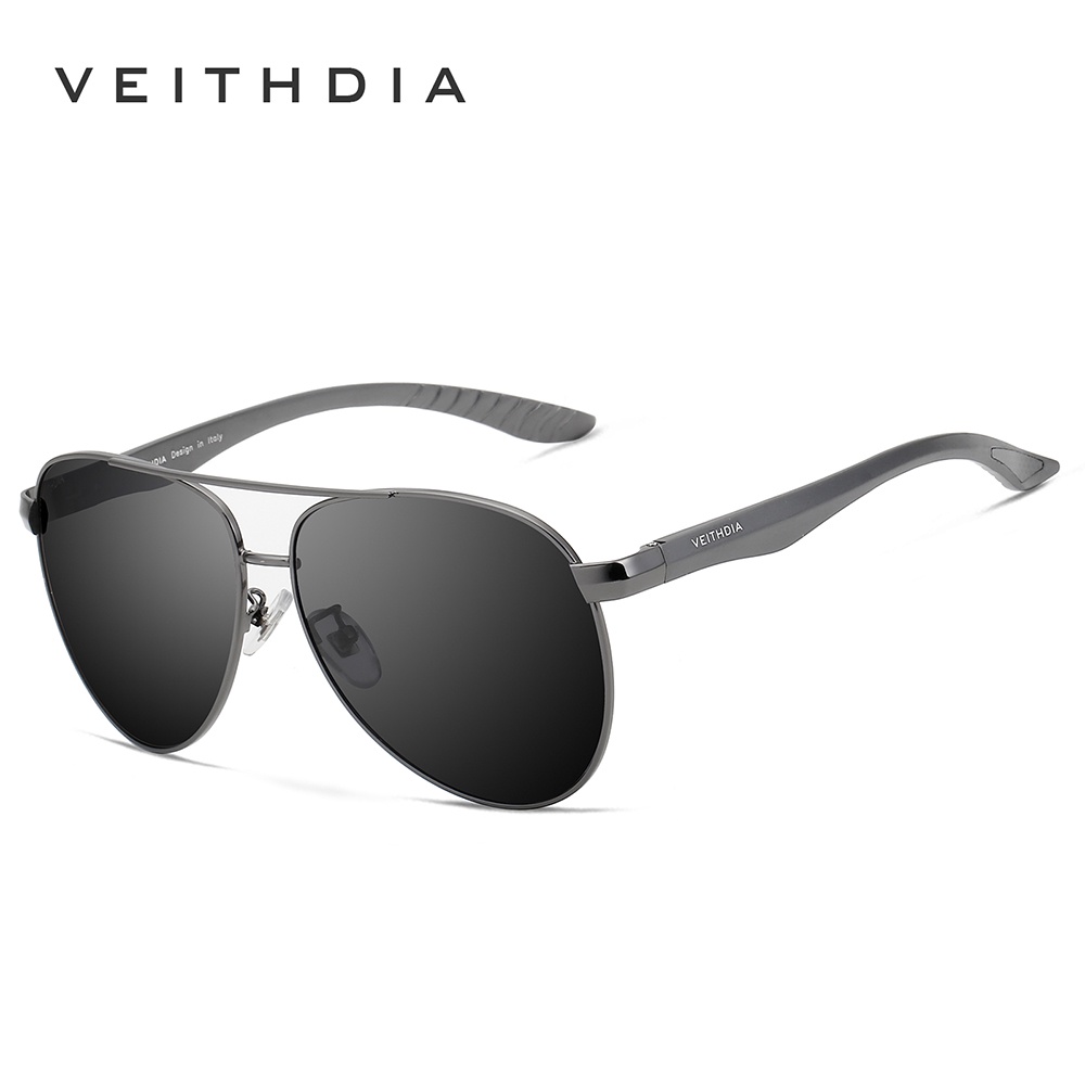Kính Chống Nắng Phân Cực VEITHDIA 3822 Gọng Hợp Kim Nhôm Phong Cách Retro Cho Nam