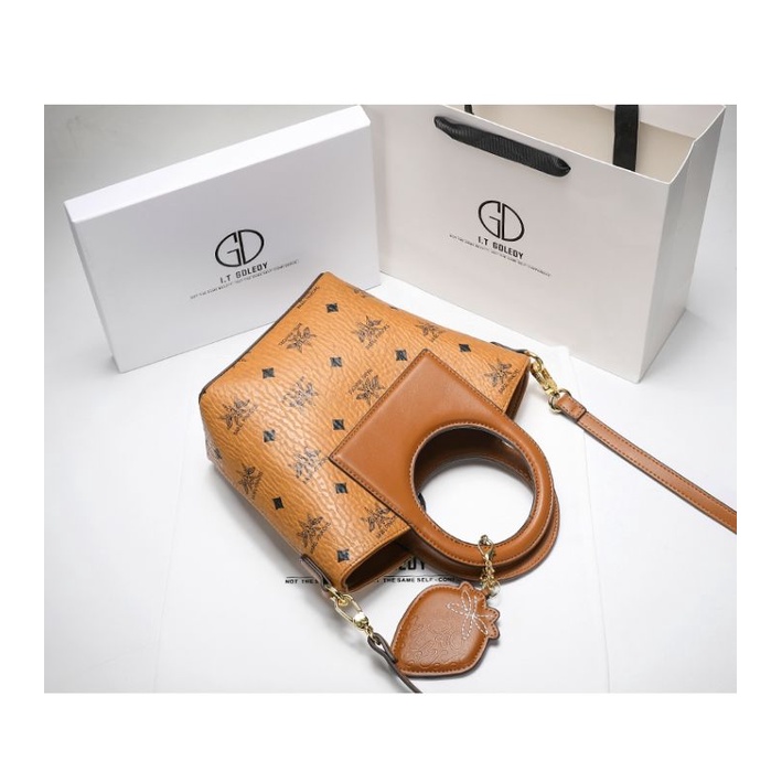 Túi Xách Nữ Túi Đeo Chéo I.T GDLEDY HONGKONG Da Thật, Mẫu Mới