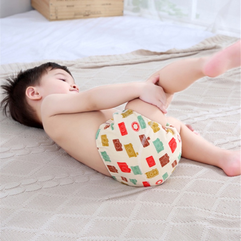 Tã Quần Cotton 6 Lớp Chống Nước Tái Sử Dụng Cho Bé