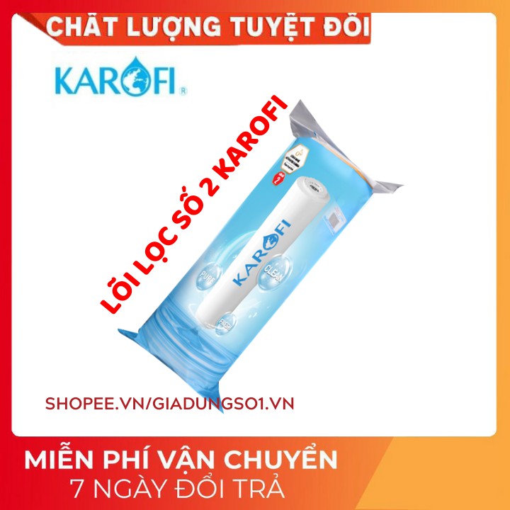 [Bán Chạy] FREESHIP 4 LÕI LỌC NƯỚC KAROFI | GỒM 2 SỐ 1, 1 SỐ 2, 1 SỐ 3