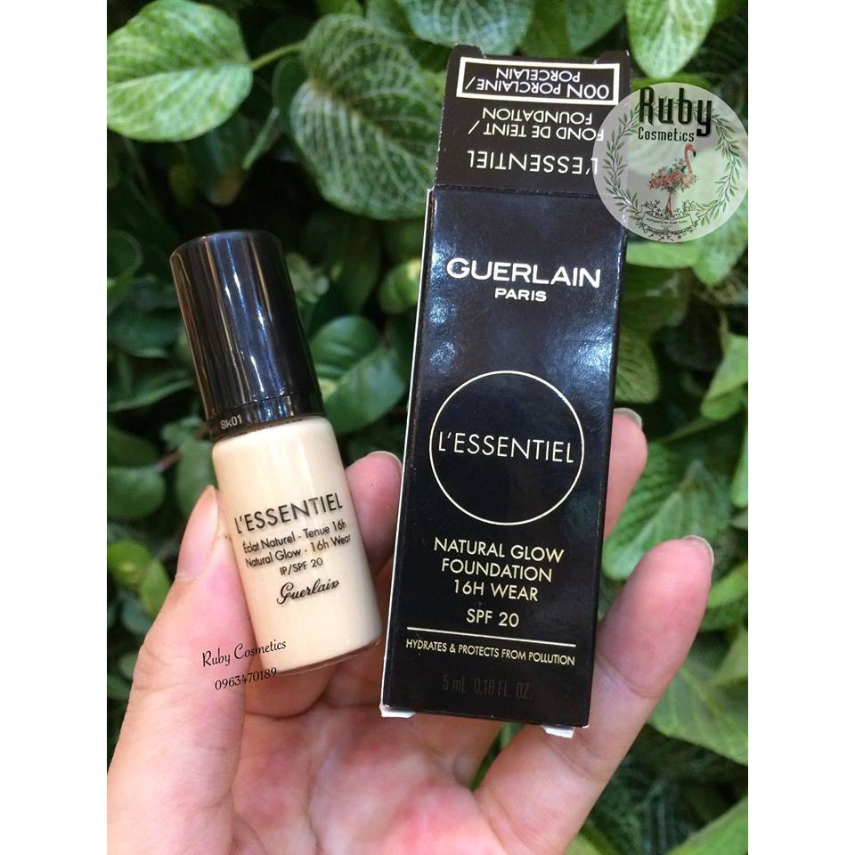 Kem Nền Guerlain L’essentiel Natural Glow Foundation 16H Wear SPF20 (Mini 5ml)