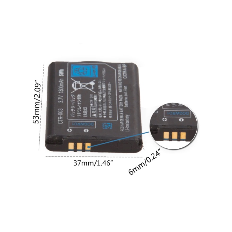 PIN THAY THẾ CHO MÁY GAME OLD 3DS / OLD 2DS