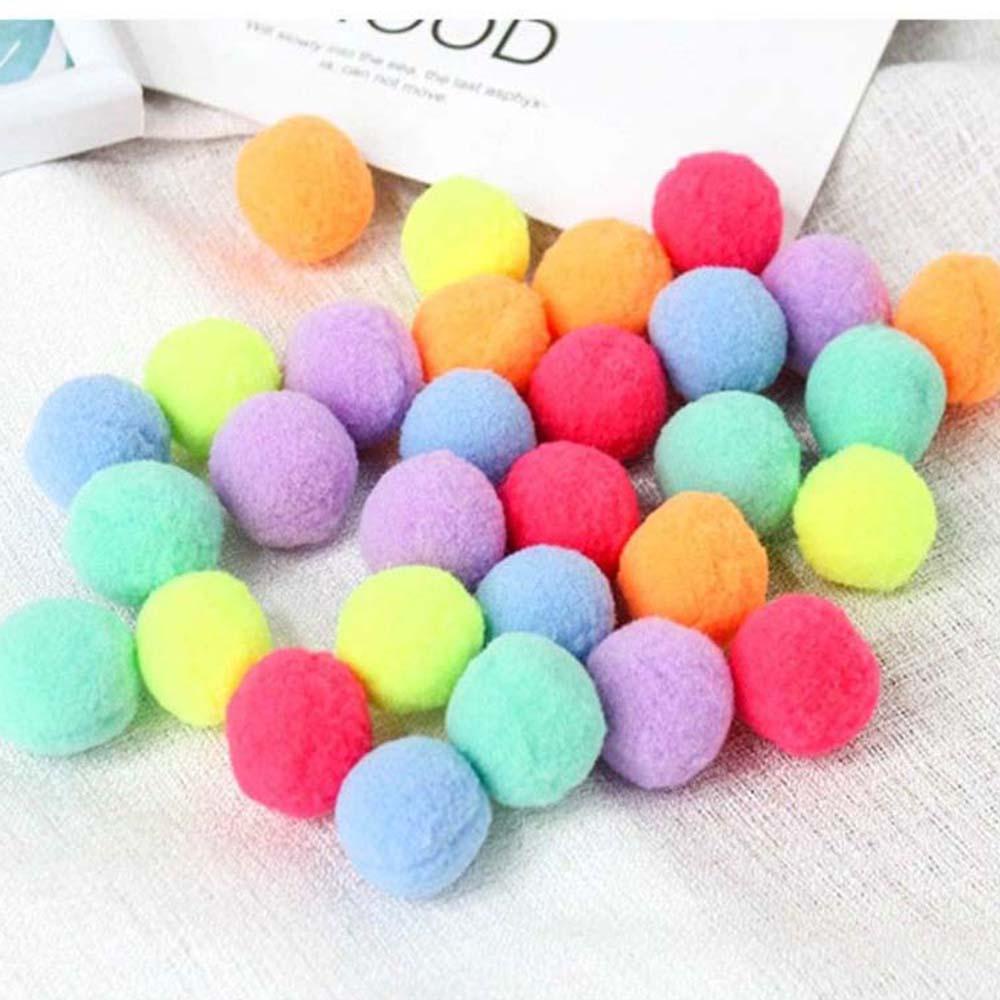 Đồ Chơi Bóng Nhồi Bông Nhiều Màu Sắc Dễ Thương Cho Mèo Cưng