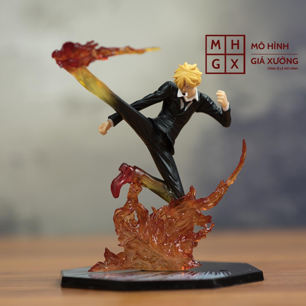 Mô hình One Piece Sanji F.zero hàng cao cấp đế có chữ tên nhân vật sanji cao 16cm hiệu ứng chiến đấu đặc biệt , figure