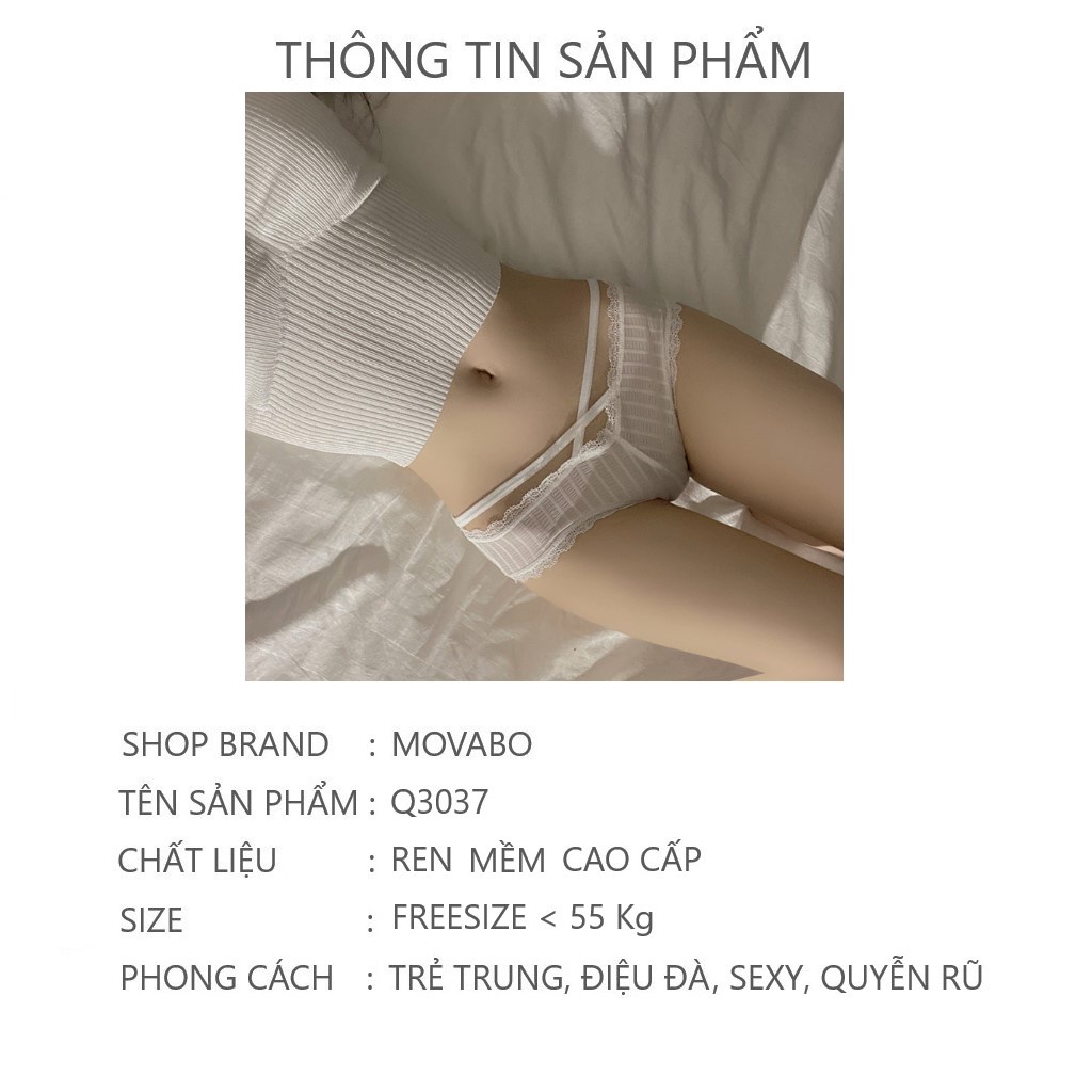 Quần Lót Nữ FREESHIP Quần Lót Ren Sexy thiết kế dây đan ngang gợi cảm sexy mã Q3037