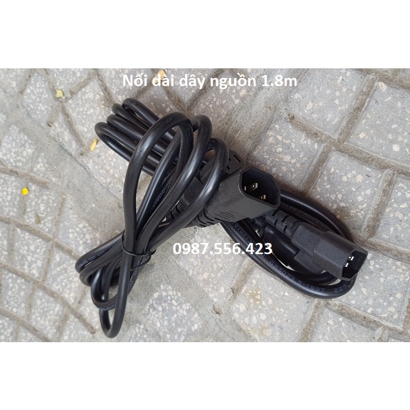 Nối dài dây nguồn , dây nguồn C13,C14 dài 1.8m lõi đồng 3x1mm dùng cho USP, dây nguồn máy tính 2 đầu âm , dương
