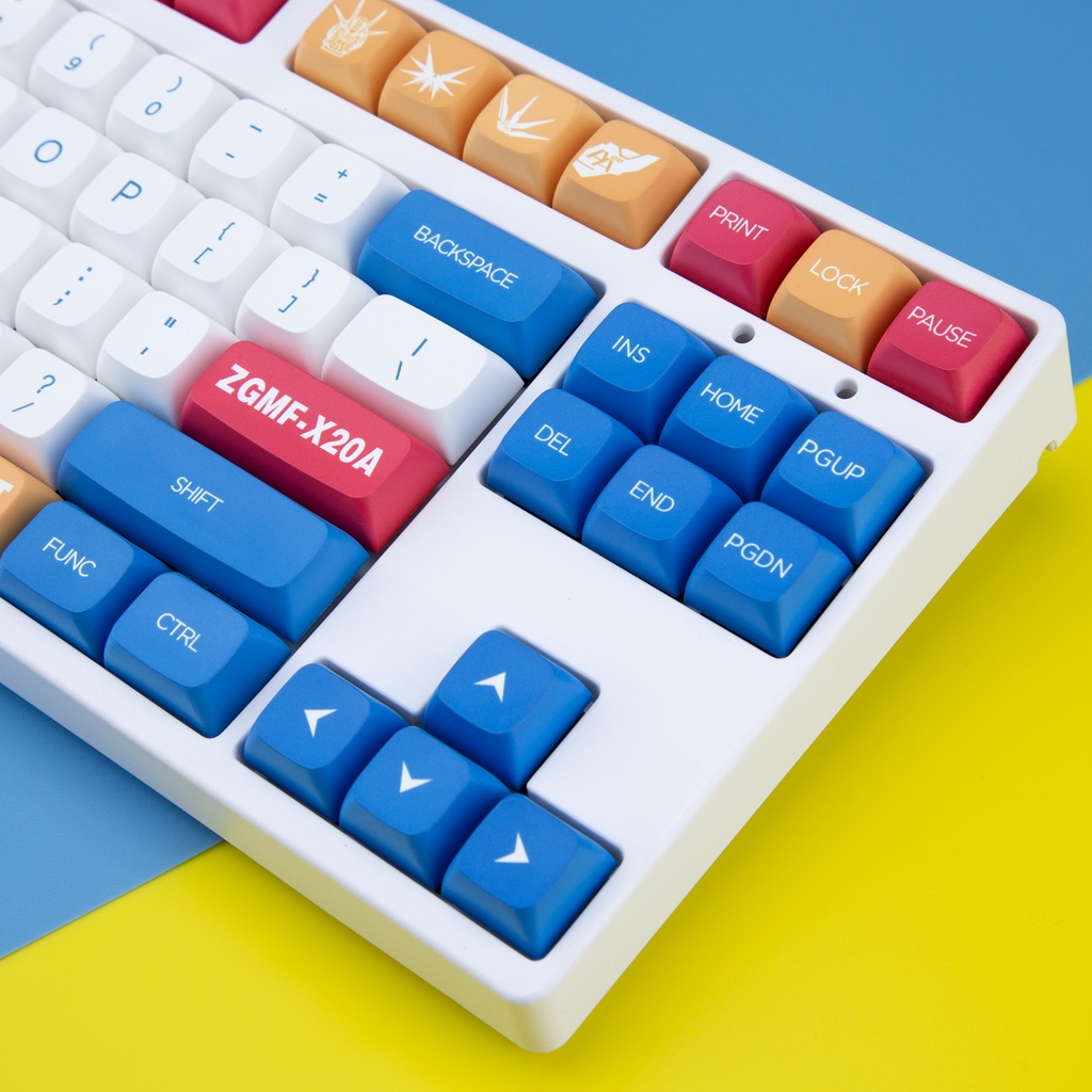 PBT keycap XDA Cấu hình 139 Phím Nhuộm thăng hoa Bố cục ANSI cho Bàn phím cơ Công tắc Cherry MX