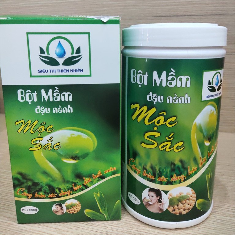 Bột Mầm Đậu Nành Mộc Sắc - Trà thảo mộc tốt cho nội tiết tố nữ, vòng 1 căng tròn - Liên Hoa shop