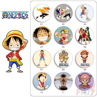 ☠ Huy Hiệu Hóa Trang Nhân Vật Hoạt Hình One Piece ☠ 1 Huy Hiệu Cài Áo 58MM (12 Phong Cách)
