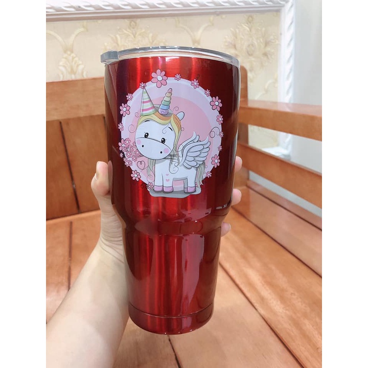 Ly giữ nhiệt Thái Lan cao cấp Cốc uống nước tặng kèm túi ống hút và cọ rửa