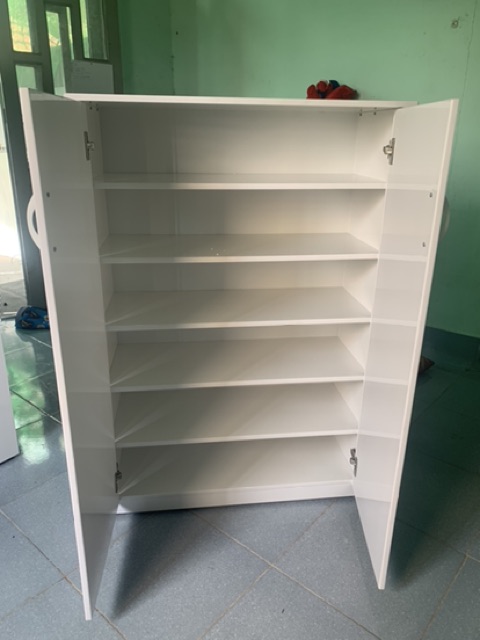 Tủ giày dép nhựa đài loan 2 cánh 6tầng 83x103