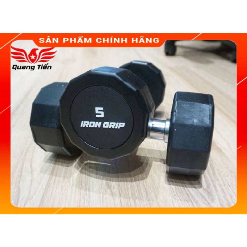 Tạ tay bọc cao su Iron Grip 5 kg