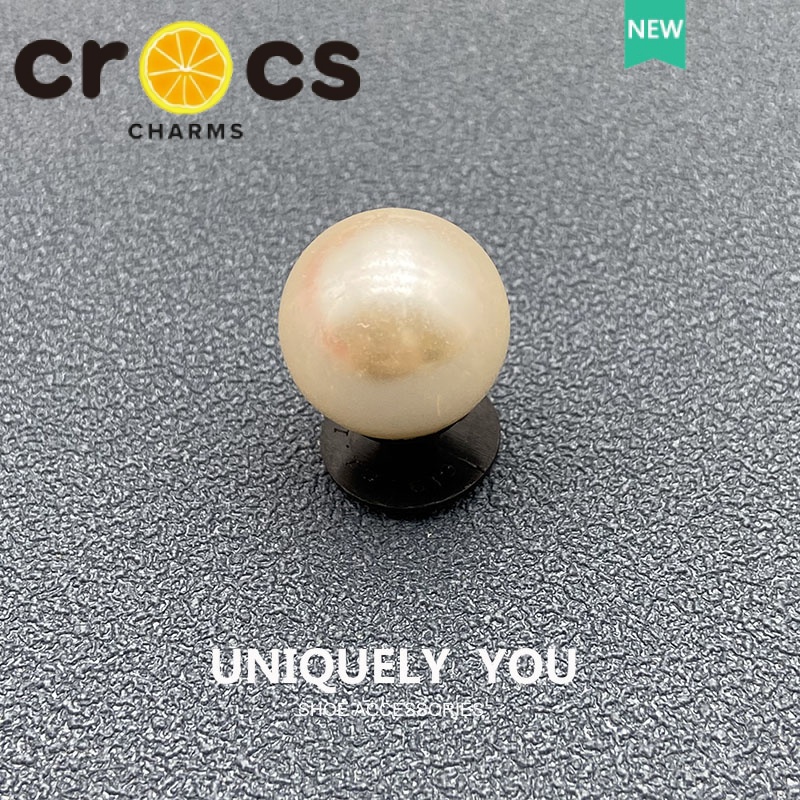 Dây Xích Kim Loại Đính Hạt Ngọc Trai Trang Trí Trên Cùng crocs jibbitz