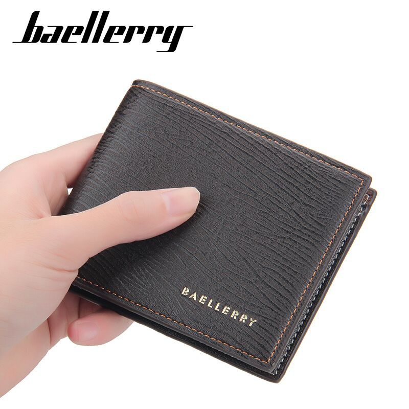 Baellerry Short Wallet Men's Multi-card Horizontal Coin Purse Fashion Ultra-thin  Youth Wallet