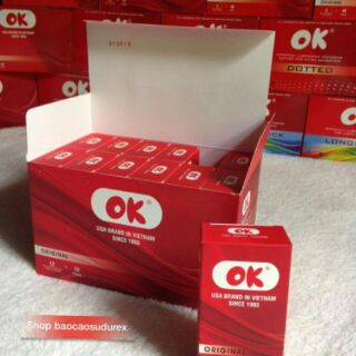 Bao cao su ok original ( 3 hộp 36 cái)