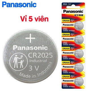 Pin CR2025 Panasonic vỉ 5 viên chính hãng