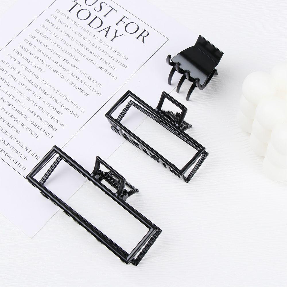 Kẹp Tóc Càng Cua Bằng Kim Loại Màu Đen Thời Trang